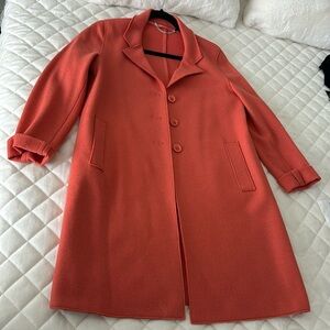 Marella Orange coat size 4, purchased in Milan, Italy, never worn